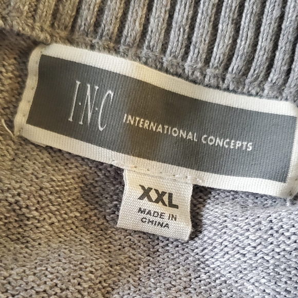 Zip up argyle sweater XXL Inc International Concept - Picture 10 of 14